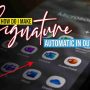 How Do I Make My Signature Automatic In Outlook